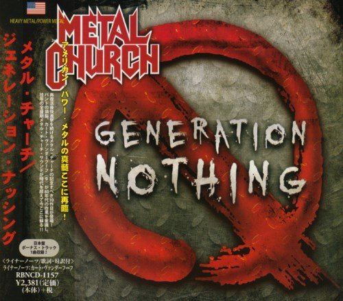 Metal Church - Gеnеrаtiоn Nоthing [Jараnеsе Еditiоn] (2013) [2014]