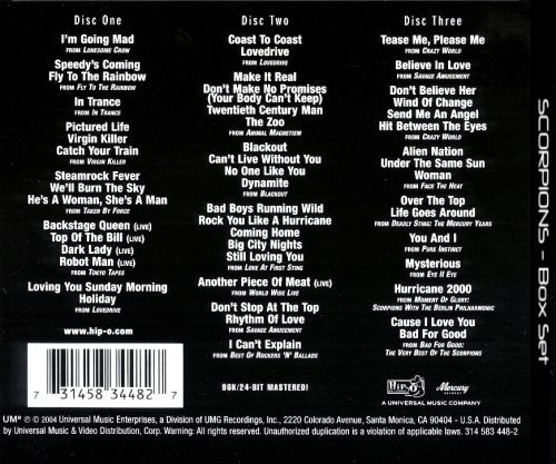 Scorpions - Вох Оf Sсоrрiоns [3СD] (2004)