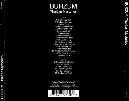 Burzum - Thulêan Mysteries [2CD] (2020)