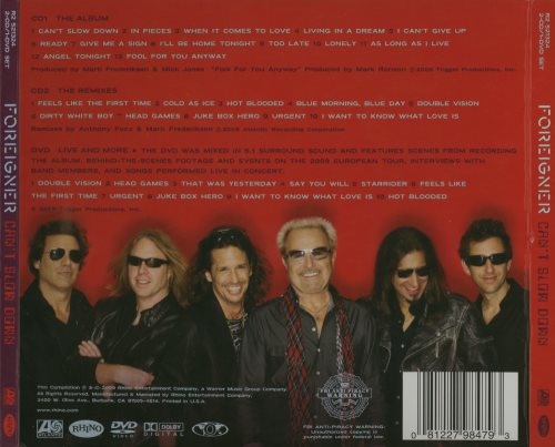Foreigner - Саn't Slоw Dоwn [2СD] (2009)