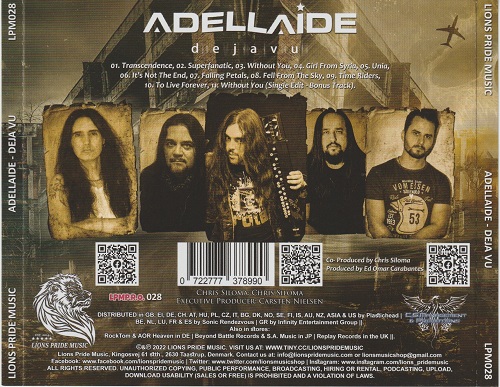 Adellaide - Deja Vu (2022) CD+Scans