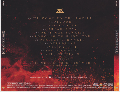 Firewind - Firewind [Japanese Edition] (2020) CD+Scans