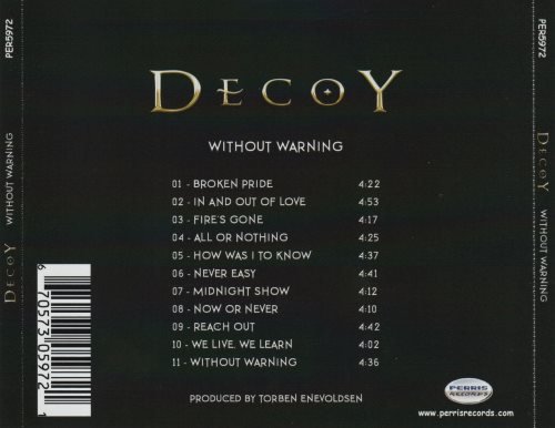 Decoy - Without Warning (2022) CD+Scans Decoy - Without Warning (2022) CD+Scans