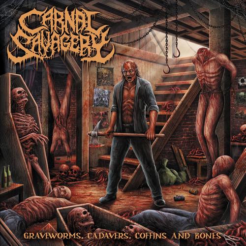 Carnal Savagery - Graveworms, Cadavers, Coffins and Bones (2024) 320|FLAC   CD-Rip