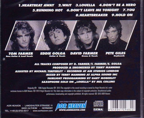 OUTSIDE EDGE - Running Hot [AOR Heaven Classix remastered] Out Of Print 320|FLAC, CD Scans