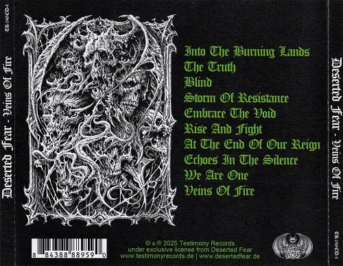 Deserted Fear - Veins Of Fire (2025) 320|FLAC|CD|Scans