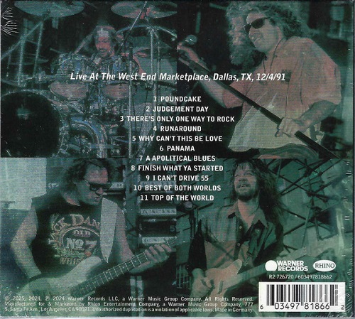 VAN HALEN – Live in Dallas 1991 [Official Release CD version] (2025) 320|FLAC|CD