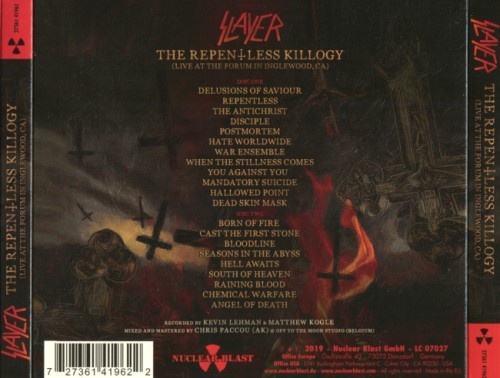 Slayer - Тhе Rереntlеss Кillоgу [2СD] (2019)