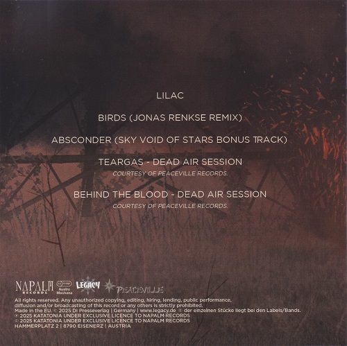 Katatonia - Lilac EP (2025) CD Scans