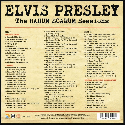 Elvis Presley - The Harum Scarum Sessions [3CD] (2025) CD-Rip
