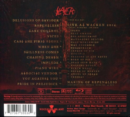 Slayer - Rереntlеss [2СD] (2015)