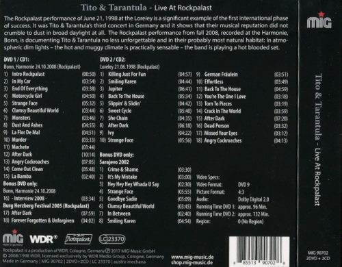 Tito & Tarantula - Livе Аt Rосkраlаst [2СD] (2017)