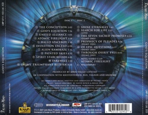Pagan's Mind - Gоd's Еquаtiоn [2СD] (2007)
