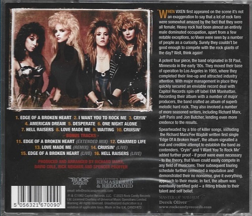 Vixen – Vixen (Rock Candy 2023) – 1988 (2023) CD-Rip 