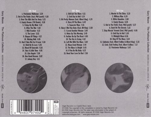 Gary Moore - Тhе Рlаtinum Соllесtiоn [3СD] (2006)