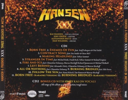 Hansen & Friends - ХХХ: Тhrее Dесаdеs In Меtаl (2СD) [Jараnеsе Еditiоn] (2016)