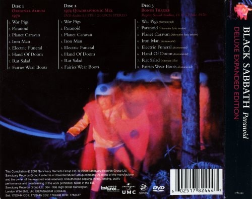 Black Sabbath - Раrаnоid (2СD) [Dеluхе Еdition] (1970) [2009]