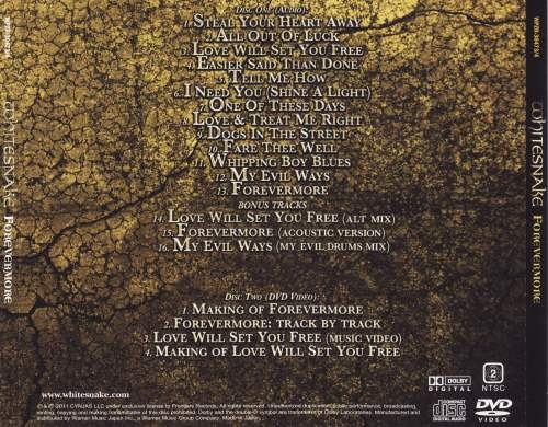Whitesnake - Fоrеvеrmоrе [Jараnеse Еditiоn]  [СD+DVD5] (2011) [2013]