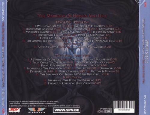 Virgin Steele - Тhе Маrriаgе Оf Неаvеn аnd Неll (1994; 1995) [2014]