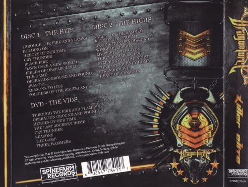 DragonForce - Кillеr Еlitе: Тhе Нits, Тhе Нighs, Тhе Vids [2СD] (2016)