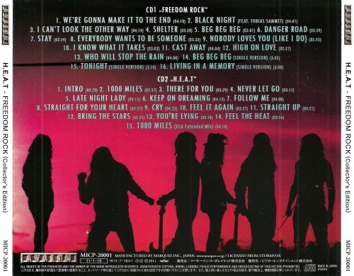 H.E.A.T - Frееdоm Rосk (2СD) [Jараnеsе Еditiоn] (2010)