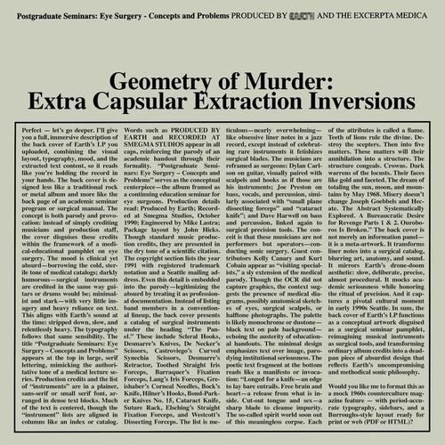 Earth // Black Noi$e - Earth x Black Noi$e - Geometry of Murder: Extra Capsular Extraction Inversions (2026) 320|FLAC